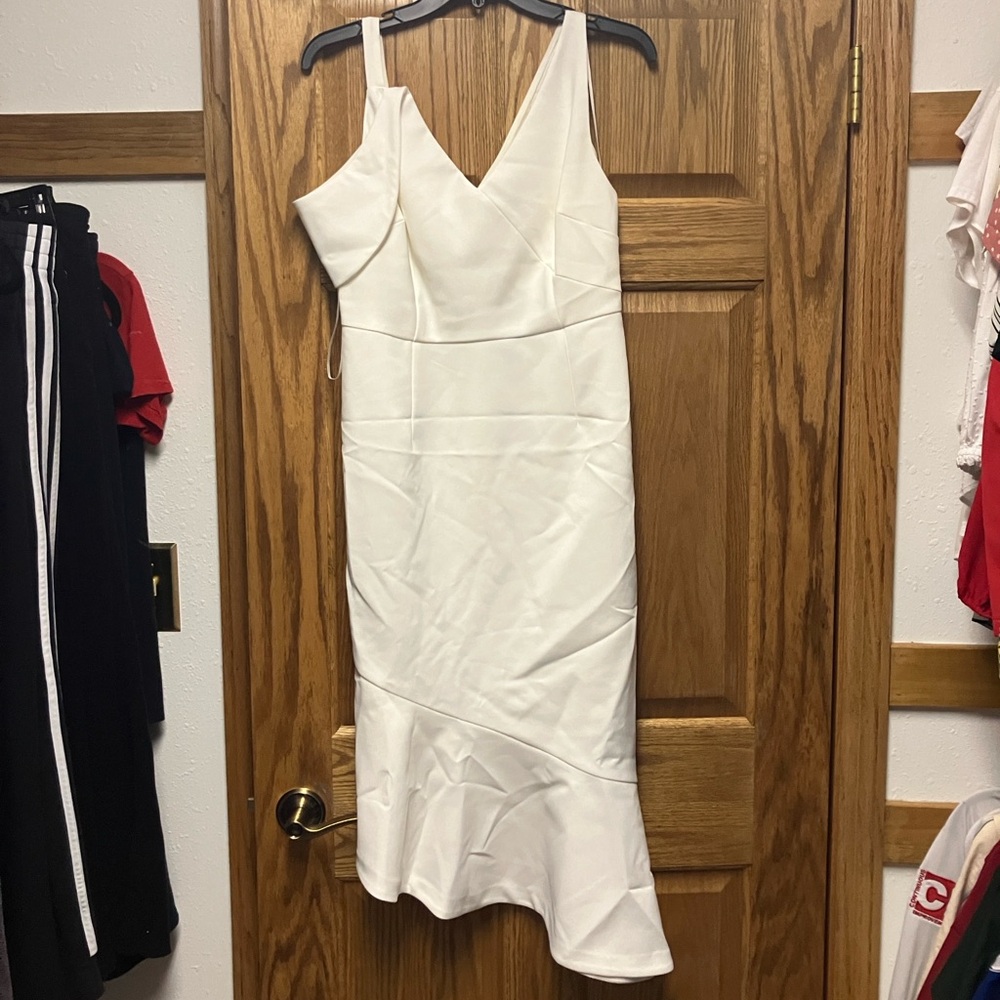 White Rehearsal Dress